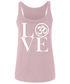 Pink Love OM Ladies Tank Top