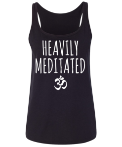 Black Heavily Meditated Ladies Relxed Tank Top