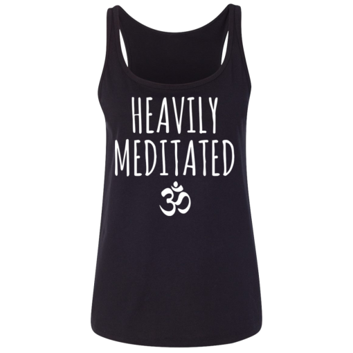 Black Heavily Meditated Ladies Relxed Tank Top