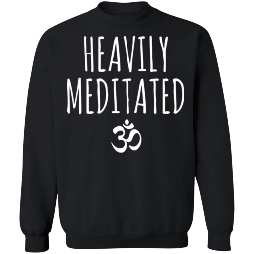 Black Heavily Meditated Sweatshirt