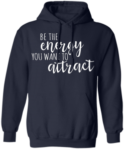 Navy Be the Energy Pullover Hoodie Sweatshirt