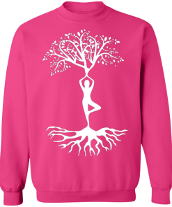 Heliconia Yoga Tree Pose Sweatshirt