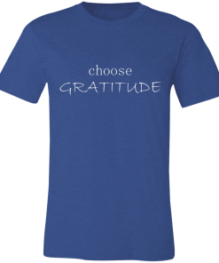 Heather Royal Choose Gratitude Unisex T-Shirt