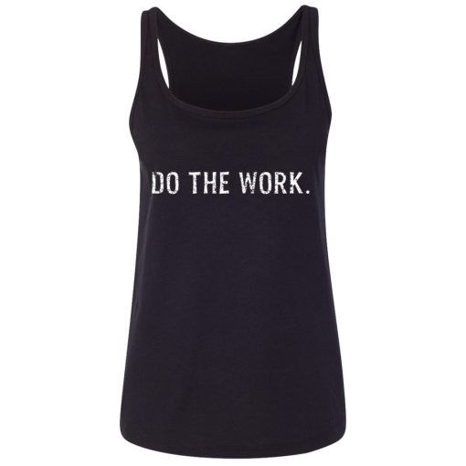 Black Do the Work Ladies Tank Top